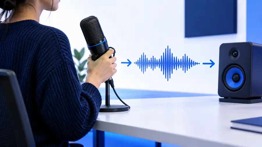 Basic voice request shown in a voice workflow