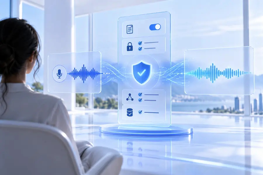 Voice AI safety review interface