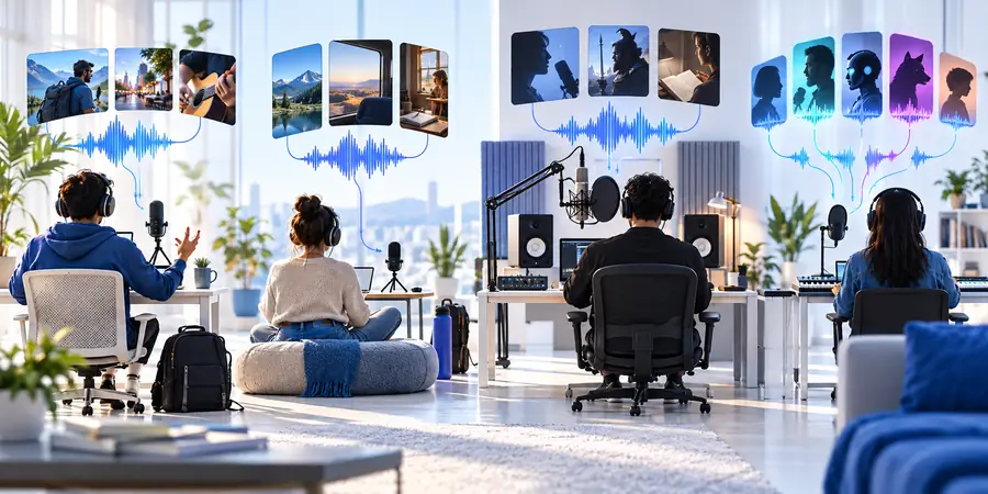 A broad online voice tool comparison view
