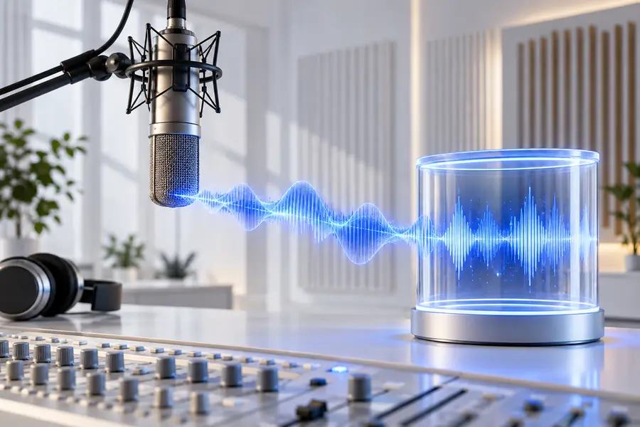 Reference speech recording used for a voice model
